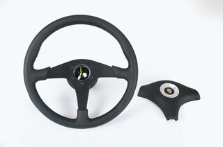 Steering Wheel Kit - Rennsport Clubsport - Black Leather / Black Stitching