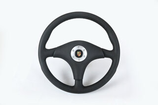 Steering Wheel Kit - Rennsport Clubsport - Black Leather / Black Stitching