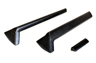Set de barres de protection genoux 911 1969-85 / 912 - simili cuir noir - avec poignée de cendrier