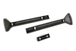 Set de barres de protection genoux 911 1969-85 / 912 - simili cuir noir - avec poignée de cendrier