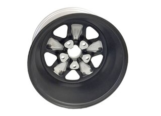 Jante 9x16 ET15 copie Fuchs - TÜV - centre noir satiné + batons et bord anodisé - TÜV