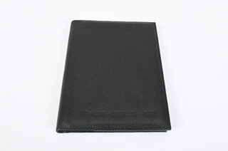 On-board folder Porsche  - Leather - Black
