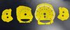 FVD Brombacher Instrument Face Set 991.1 Turbo - Racing Yellow - PDK - MPH - With Logo + Tach Ring