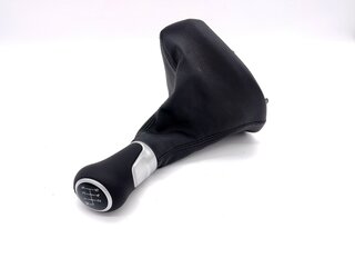 Schaltsack Leder schwarz - Naht schwarz - Schaltknauf Mod. 997 (6 Gang)