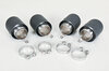 Exhaust Tip Set 971.1 - Quad Round - Matt Carbon