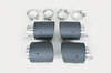Exhaust Tip Set 971.1 - Quad Round - Matt Carbon