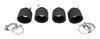 Exhaust Tip Set 971.1 - Quad Round - Matte Black