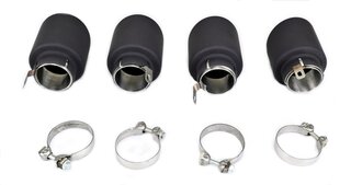 Exhaust Tip Set 971.1 - Quad Round - Matte Black