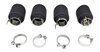 Exhaust Tip Set 971.1 - Quad Round - Matte Black