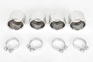 Exhaust Tip Set 971.1 - Quad Round - Mirror Polished