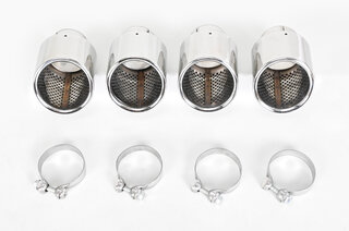 Exhaust Tip Set 971.1 - Quad Round - Mirror Polished