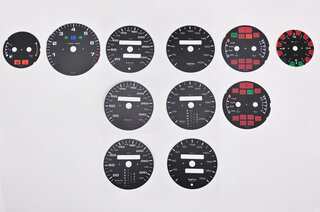 Instrument Face Kit 965 3.6 L / 993 Turbo - Black - only without on-board computer