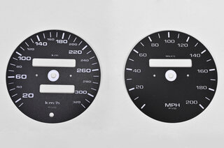 Instrument Face Kit 965 3.6 L / 993 Turbo - Black - only without on-board computer