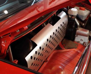 Protection intrumentation dans coffre AV - gris argent - 911/912/930  77-89 (avec mastervac)