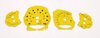 Jeu de cadrans Racing Yellow 991.2 GT3 PDK MPH Fahrenheit avec logo