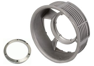 Engine Fan Housing + Spacer Ring 911 / 930 - Magnesium - Fits 911 SC from M6399202/6393869