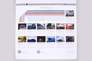 Calender 2020 Porsche calender "Spectrum"
