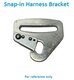Racing Harness Mount Kit - Door Side - For Snap-in Style Lap Belts