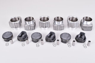 Mahle 3.8 L Piston&Cylinder Set - 965.2 Turbo Slip Fit  Ø107mm / 120length