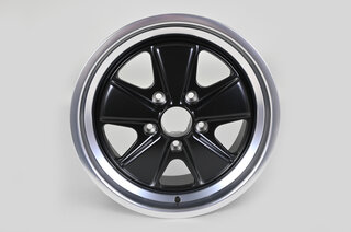 8x17 ET42 Classic-Design Felge Matt Schwarz/Poliert - TÜV