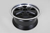 8x17 ET42 Classic-Design Felge Matt Schwarz/Poliert - TÜV