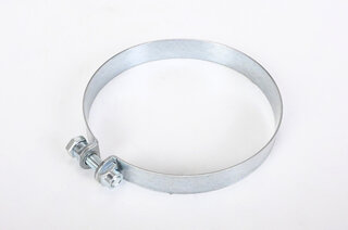 Halteband 911 (66-83) Endtopf - Stahl verzinkt incl. Schraube, Ø168mm, 25mm breit