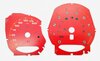 Instrument Face Set 718 Cayman GT4 - Guards Red - Manual - MPH - 200 MPH - Orange Tick Marks - Logo