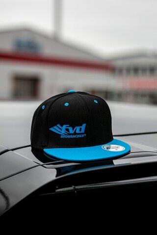 FVD Bi-colour cap - Black/Blue - Logo front