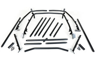 Cage acier 993 coupé (croix+barre s/s tableau+double protections lat.+barre harnais+appuis tunnel