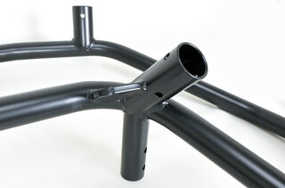 Cage acier 993 coupé (croix+barre s/s tableau+double protections lat.+barre harnais+appuis tunnel
