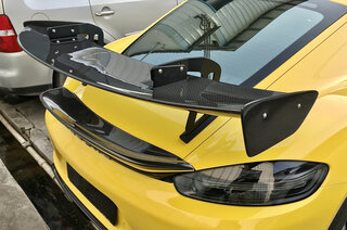 Rear Wing 718 Boxster / Cayman - FVD Clubsport Tribute Series - Carbon + Gloss Gel Coat