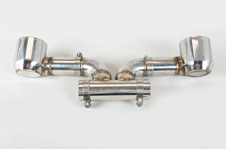 Exhaust Tips for Rear Diffuser 718 Boxster / Cayman - FVD Clubsport Tribute Series - Stainless Steel