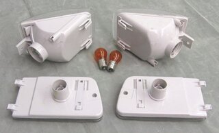 Jeu verres de clignotants avants blancs 964/965 avec ampoules - uniquement USA