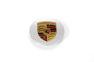 Nabendeckel Konkav Brilliantsilber - Wappen farbig
