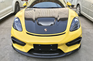 Front Bumper 718 Boxster / Cayman - Clubsport Tribute Series - FRP Bumper + Carbon Spoilers