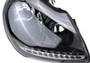 Front Xenon Projector Head Light Set + LED Turn Signal + LED Park Light 955 Cayenne - Black - Euro