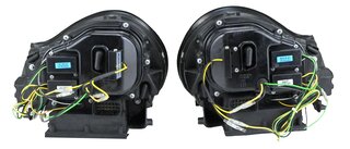 Front Xenon Projector Head Light Set + LED Turn Signal + LED Park Light 955 Cayenne - Black - Euro