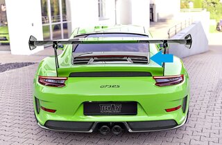 TechArt Rear Decklid Cover 991.2 GT3 RS - Visible Carbon - Glossy Finish