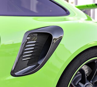 Lufteinlassblenden seitlich Links/Rechts in Carbon "glänzend" für 991.2 GT3 RS ab 2018