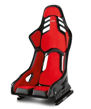 Siège RECARO PODIUM CF tissus rouge-noir (homologation FIA et TUV )