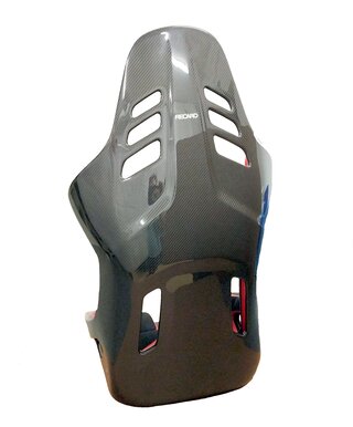 Recaro Podium CF - Passenger Side - Medium - Carbon + Black Alcantara / Red Leather - Track / Street