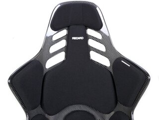 Recaro Podium CF - Passenger Side - Medium - Carbon + Black Perlon Velour Pads - Track or Street