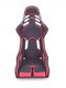 Siège RECARO PODIUM CF - L - Alcantara noir-cuir rouge (homologation FIA /ABE  passager