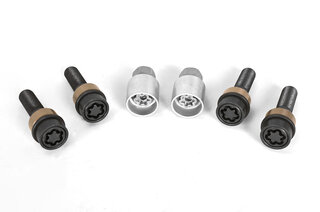 Felgenschlossatz - Schwarz - für 11mm VA + 11mm HA Distanzen