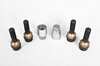Felgenschlossatz - Schwarz - für 11mm VA + 11mm HA Distanzen
