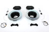 Sport Brake System - REAR - BREMBO GT - 4 Piston - Drilled - 328 x 28 mm - Black Caliper