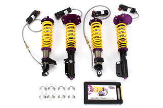 KW Doublespring - coilover kit  " RACE " Competition 3A, Camber plates uniball