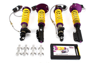 KW Doublespring - coilover kit  " RACE " Competition 3A, Camber plates uniball