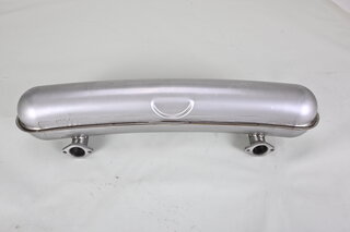 Schalldämpfer Edelstahl Doppelendrohre "GT3"-Style Ø63mm