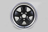 9,5x17 ET48 Classic-Design Felge Matt Schwarz/Poliert - TÜV